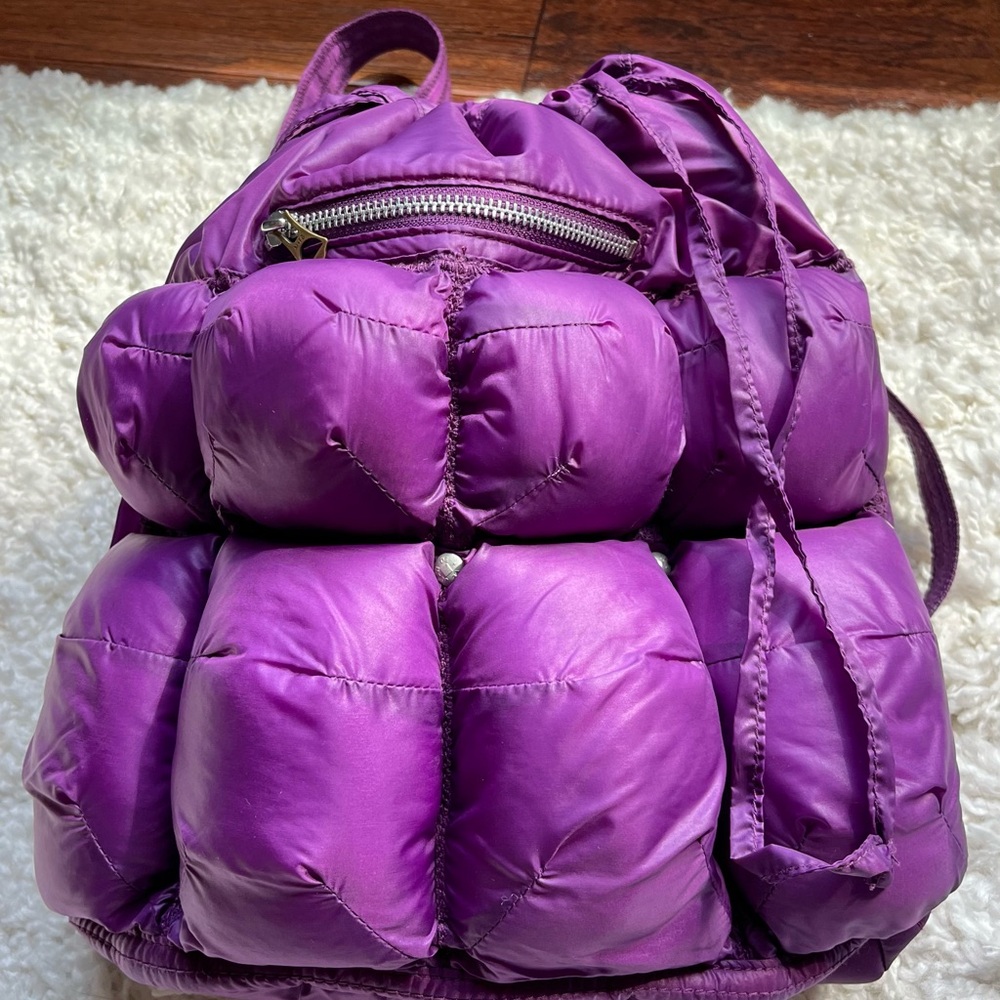 Marithe Francois Girbaud Purple Quilted Backpack